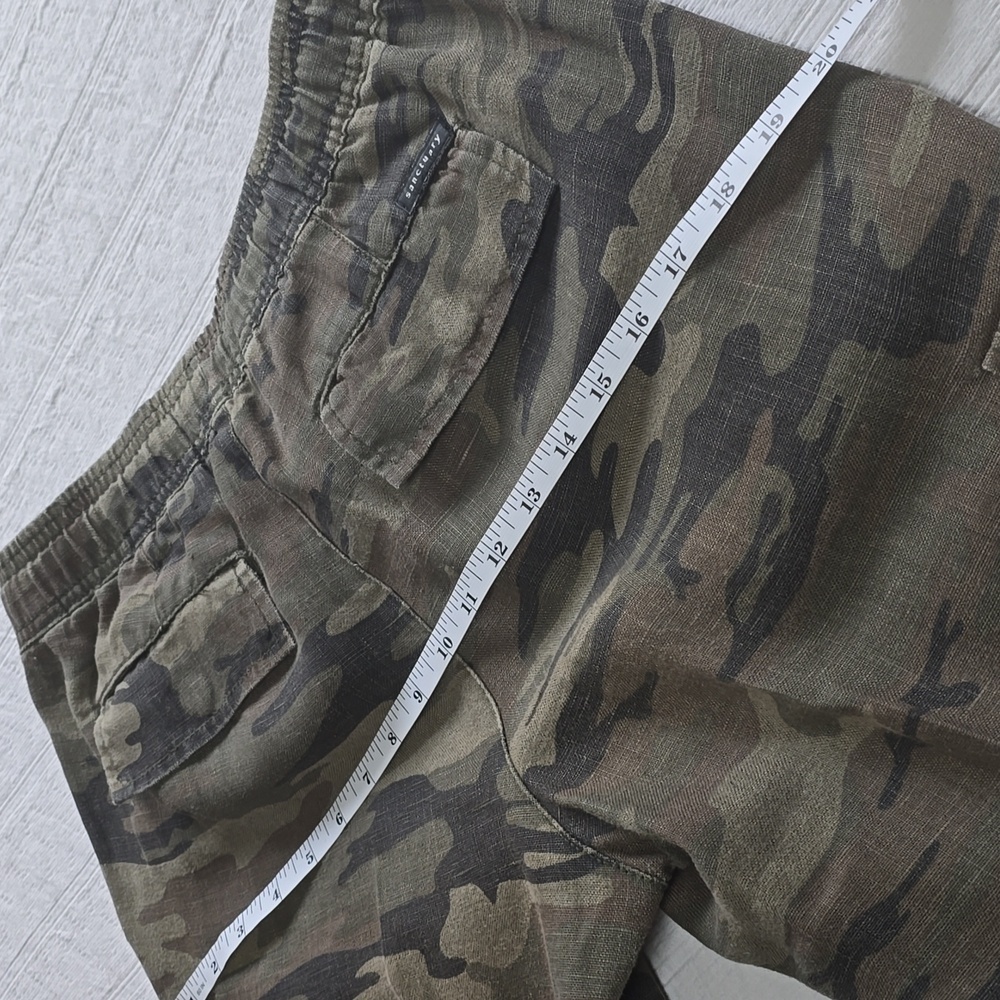 SANCTUARY X Anthropologie Discoverer Linen Camo Cargo Pants Size XS - Picture 11 of 16